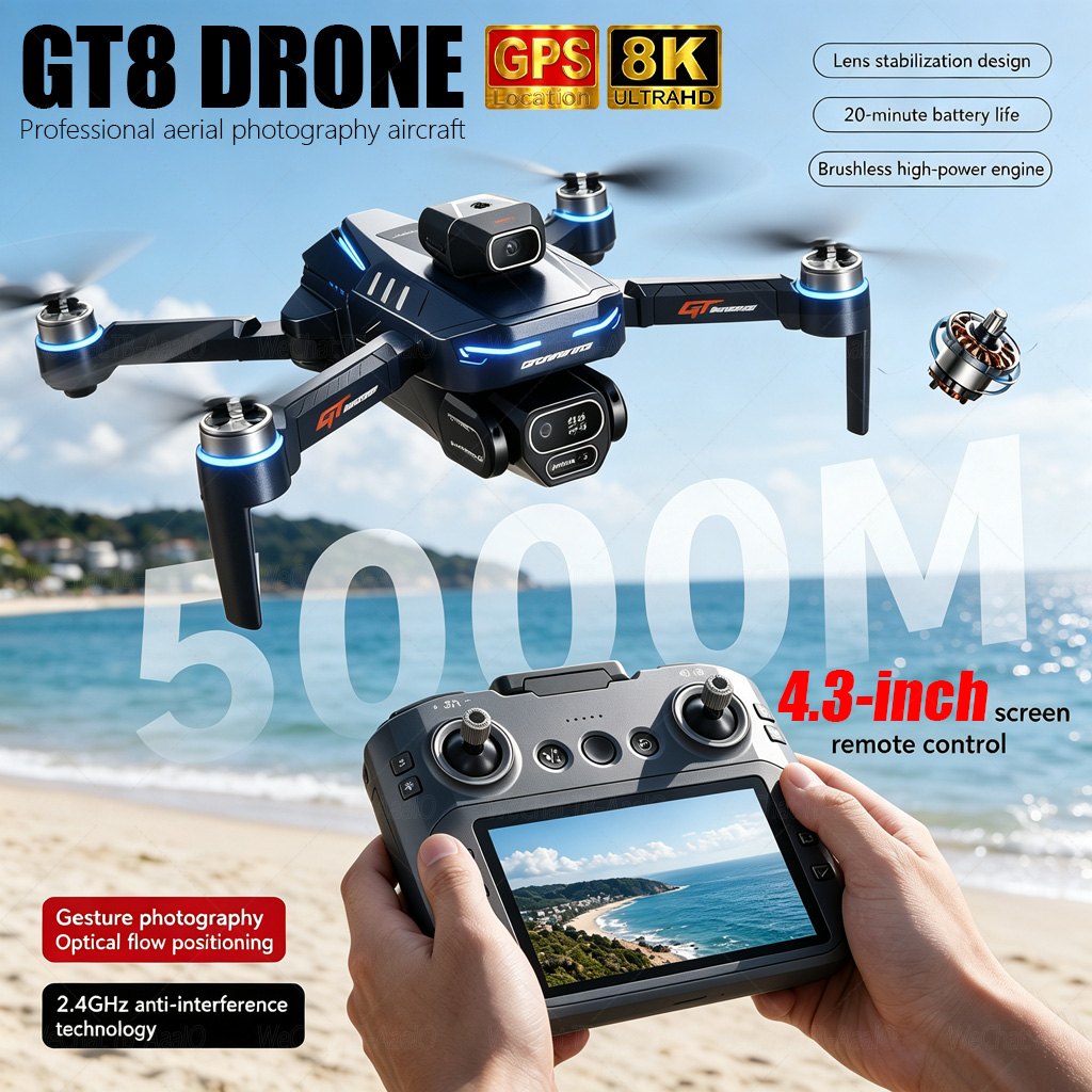 Drone Gt8 Rc - โดรน NEW GT8 HD RC 4K
