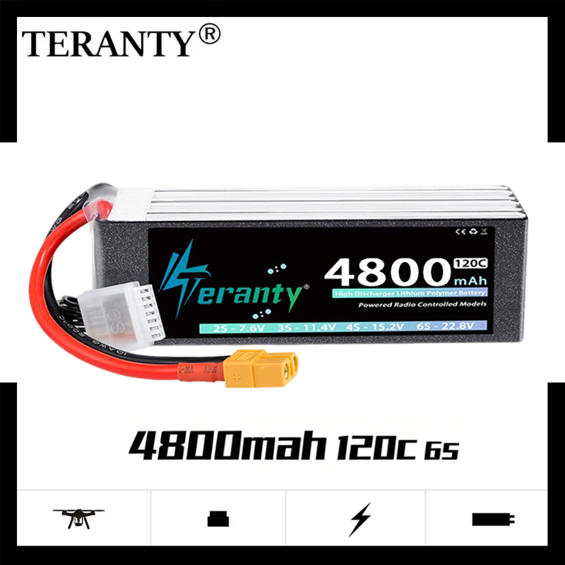 Drone Rc Link - TERANTY 6S 4800mAh แบตเตอรี่ลิโป้ 22.8V 120C/240C