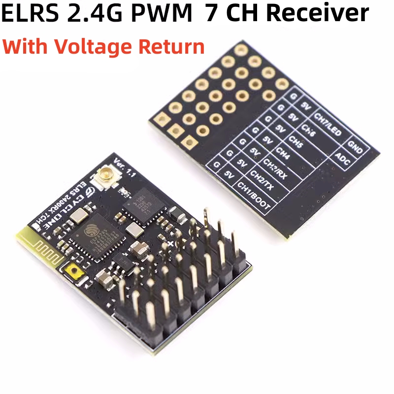 Drone Rcs - Elrs 2.4G PWM ตัวรับสัญญาณ7CH 6CH crsf