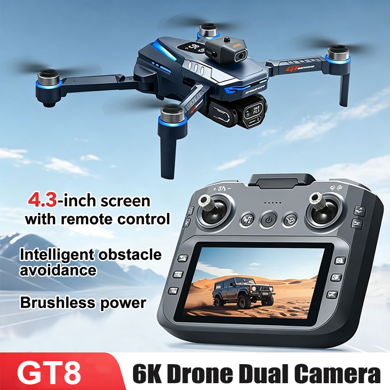 Drone Gt8 Rc - โดรน GT8 3.7V 1300mAh หน้าจอ 4.3