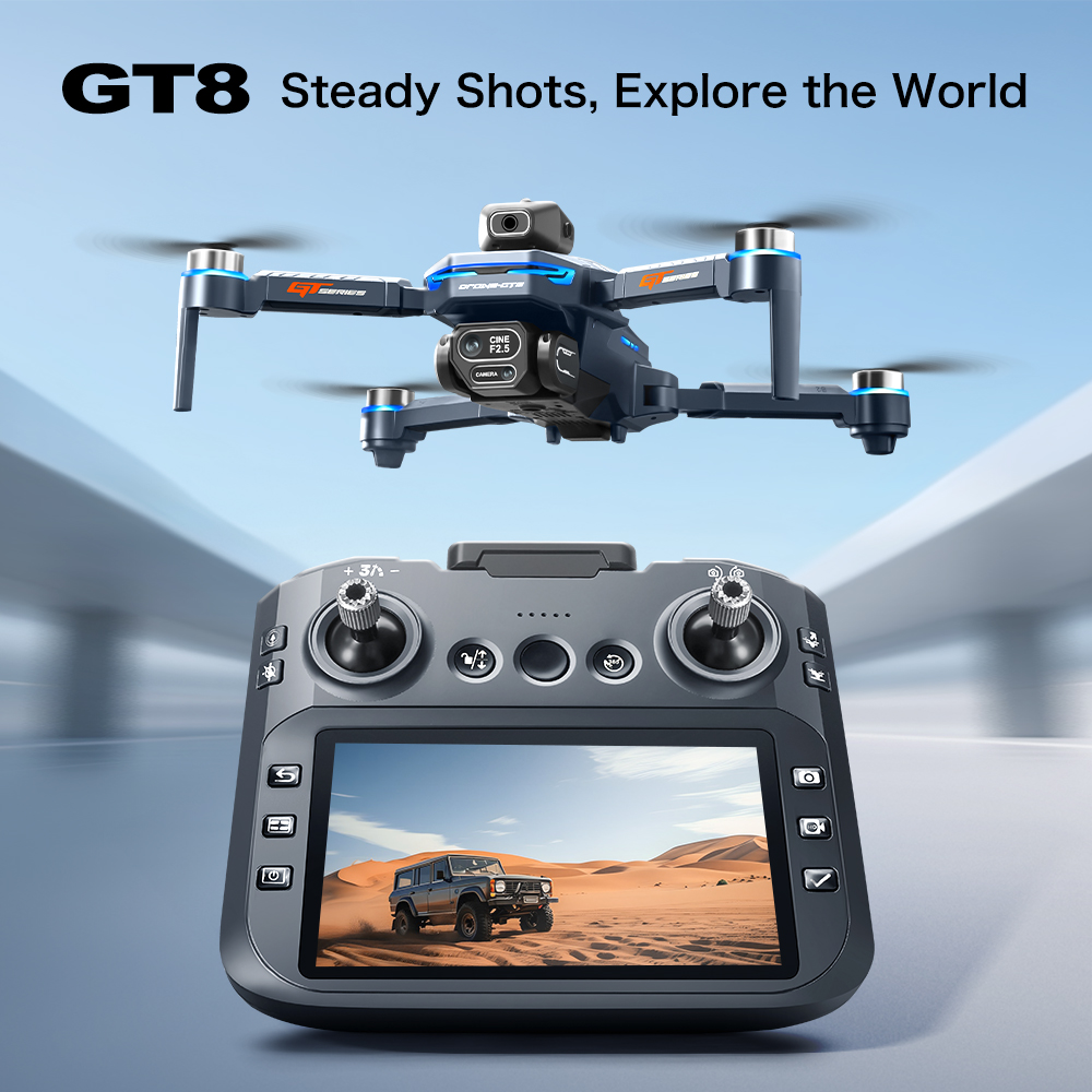 Drone Gt8 Rc - โดรน GT8 รุ่นใหม่ปี 2026 กล้องระดับมืออาชีพความละเอียด 8K