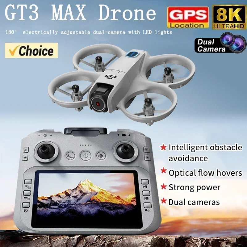 Drone Rc S156 - โดรนพับได้รุ่นใหม่ GT3 Mini ปี 2026 พร้อมไฟ