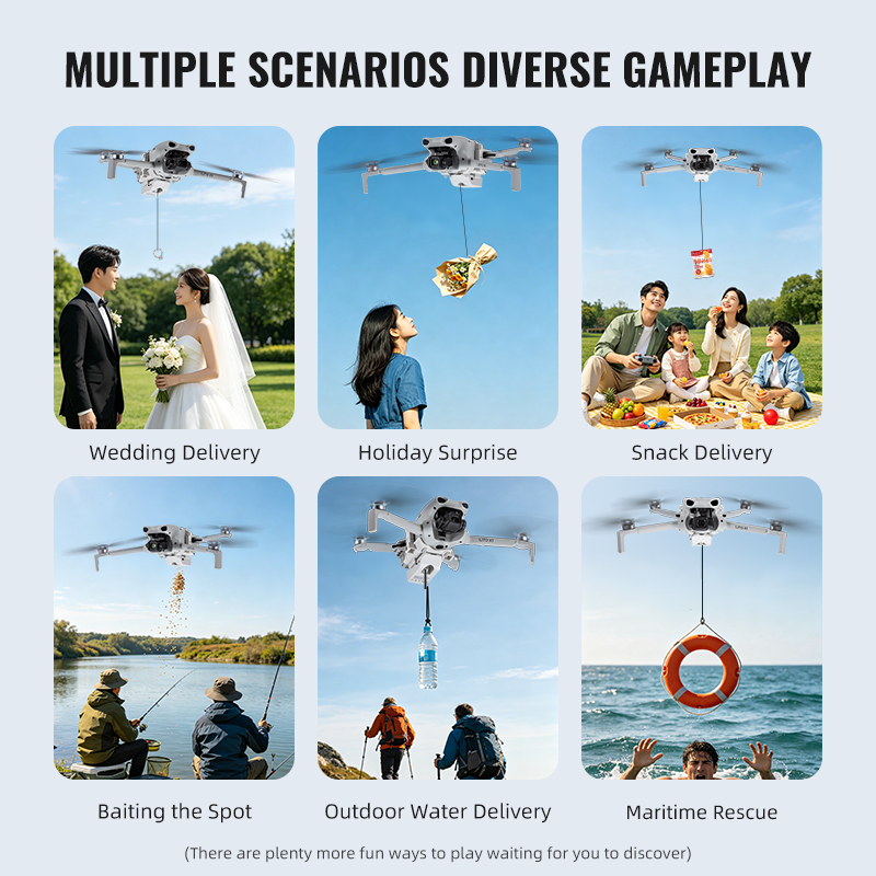 ระบบปล่อยสัมภาระทางอากาศ 12 กม - Drone Dji Rc N1 บทวิจารณ์และราคา