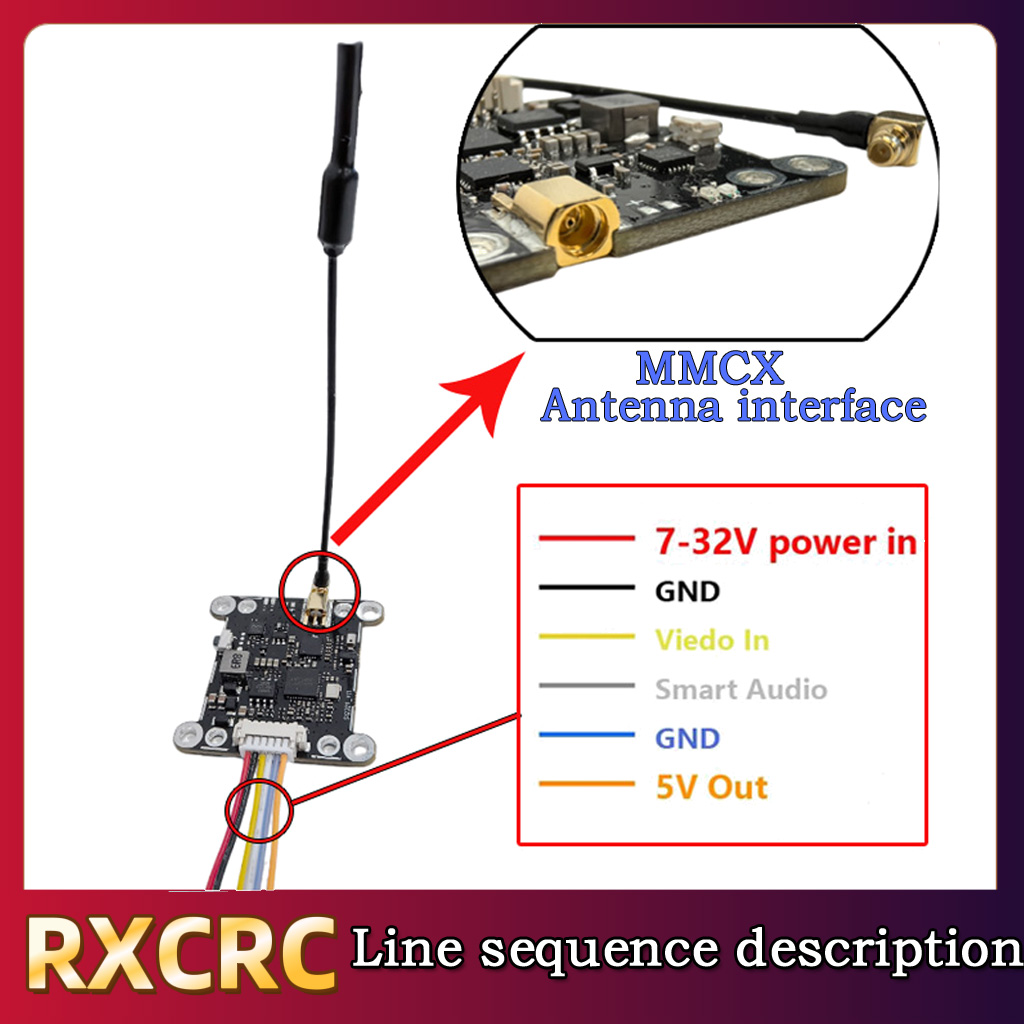 โมดูล RXCRC 5.8G 48CH 1.6W VTX - Drone Rc Remote Control บทวิจารณ์และราคา