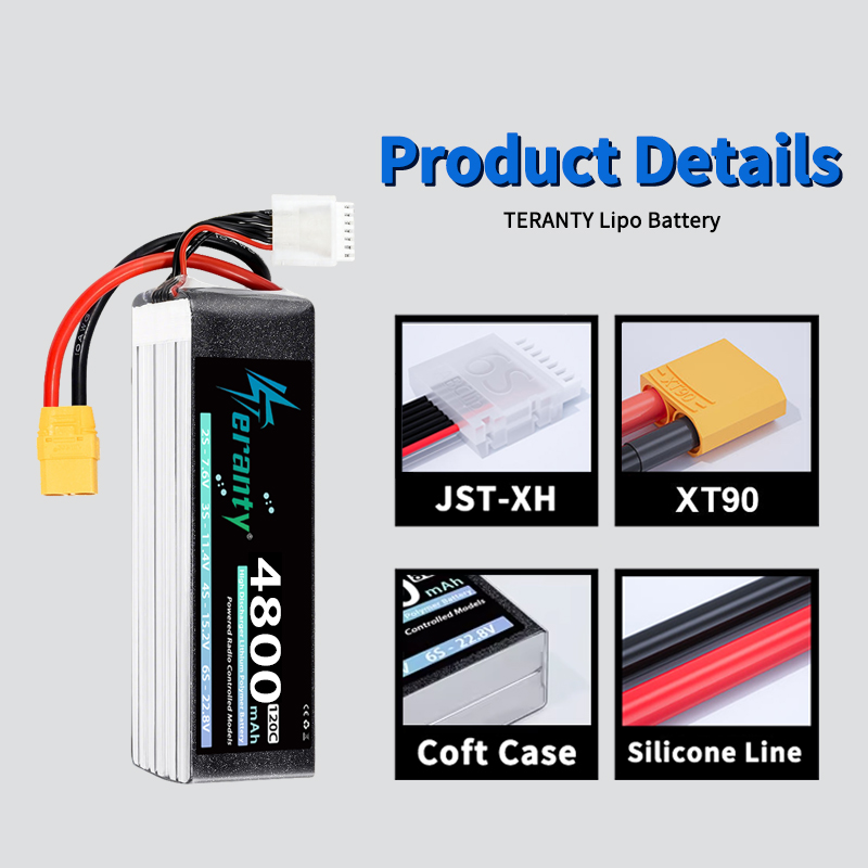 TERANTY 6S 4800mAh แบตเตอรี่ลิ - Drone Rc Link บทวิจารณ์และราคา