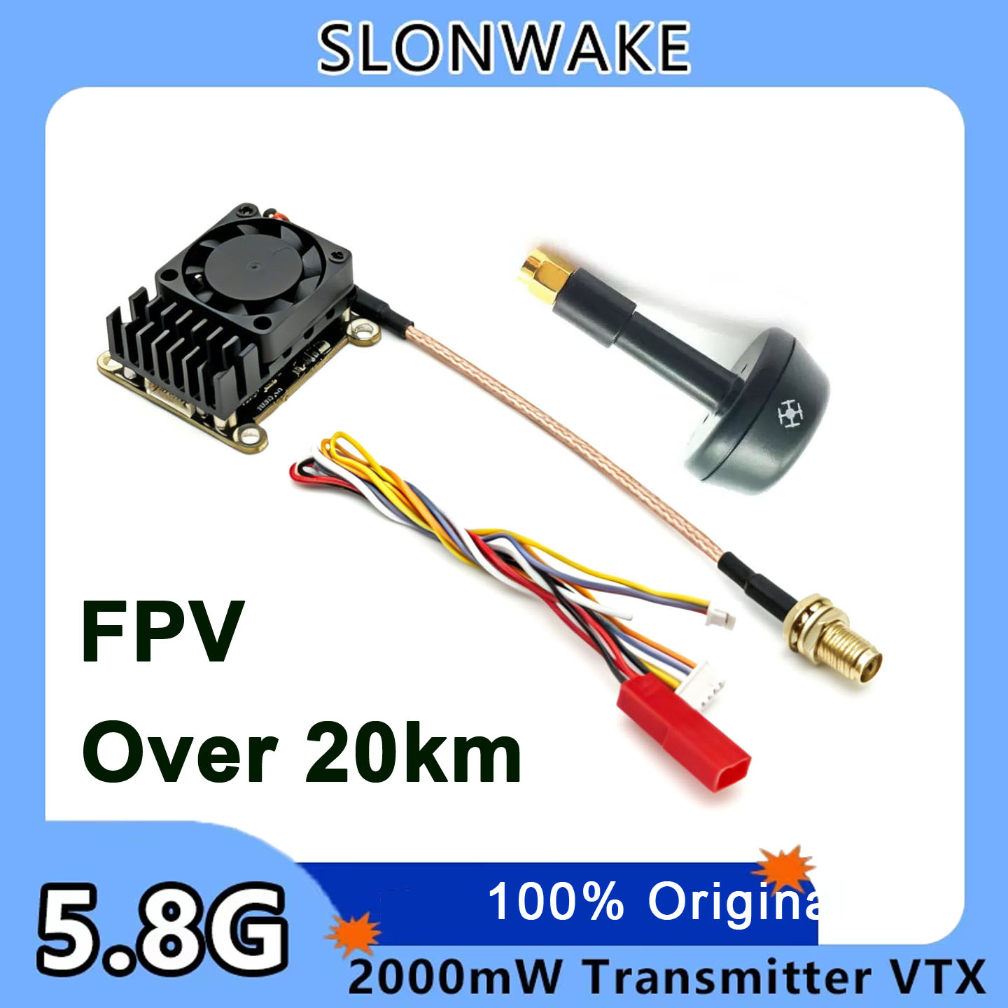 อัปเกรดใหม่ 5.8Ghz 2W ตัวส่งสั - Vtx Video Transmitter บทวิจารณ์และราคา