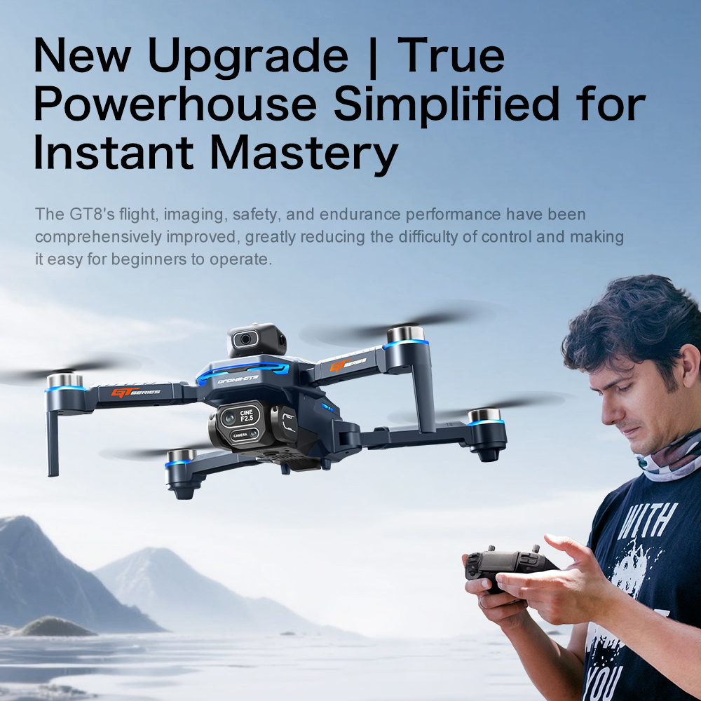 โดรน GT8 รุ่นดั้งเดิม กล้องคู่ - Drone Gt8 Rc บทวิจารณ์และราคา