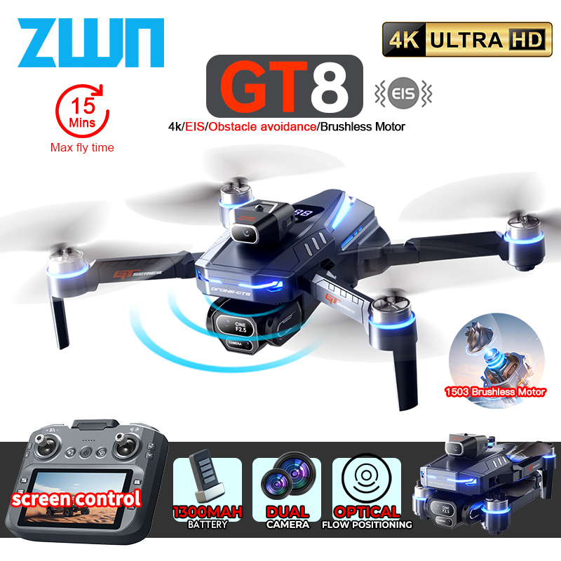 โดรนจิ๋ว GT8 กล้อง 4K HD พร้อม - Drone Gt8 Rc บทวิจารณ์และราคา