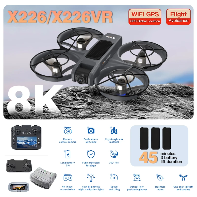 โดรนพับได้ Original X226/X226V - Drone Rc X226 บทวิจารณ์และราคา