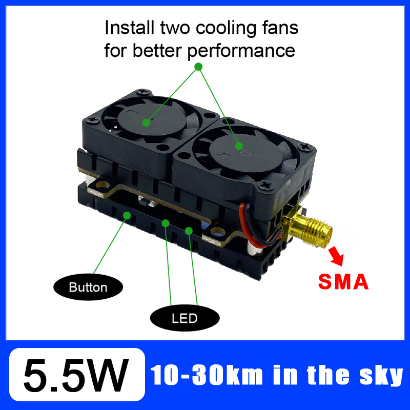 ยาว 5.8GHz 5.5W เครื่องส่งสัญญ - Vtx Video Transmitter บทวิจารณ์และราคา